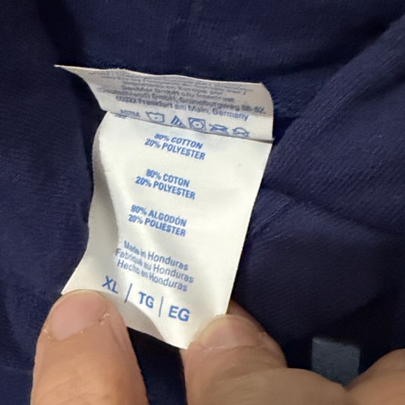 Port and Company Navy Blue Hoodie - Picture 3 of 4